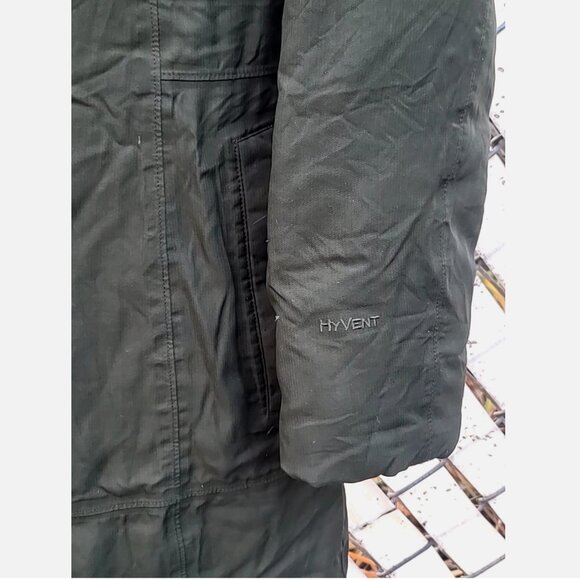 THE NORTH FACE Arctic Parka Goose Down Long Olive Green Puffer Coat Hood Women S - Picture 4 of 16